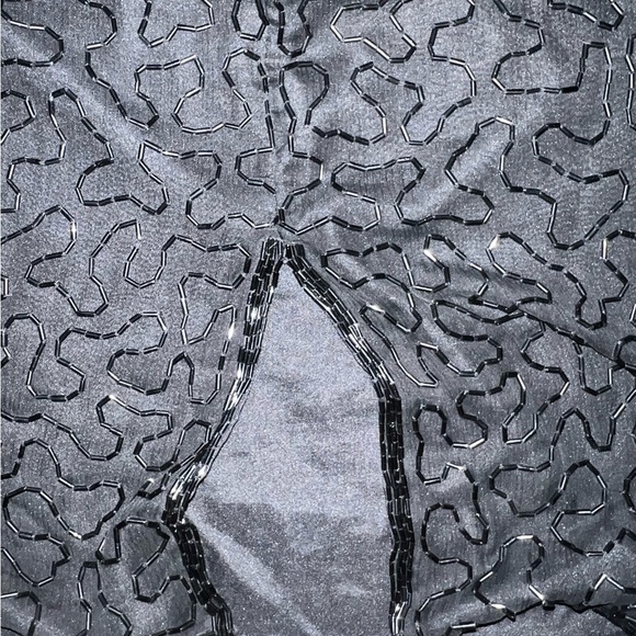 Vintage 1980’s Laurence Kazar Beaded and Sequins Silk Dress Size Medium - Picture 5 of 6